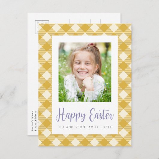 ハッピーイースターフォトポストカード ポストカード (正面/裏面)