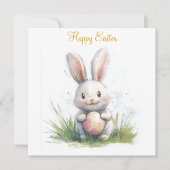 ハッピーイースターフラットサンキューカード サンキューカード (正面)