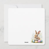 ハッピーイースターフラットホリデーカード シーズンカード (裏面)