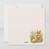 ハッピーイースターフラットホリデーカード シーズンカード (裏面)