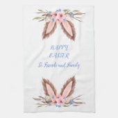 ハッピーイースターフレンズ&ファミリーバニー耳 キッチンタオル (縦)