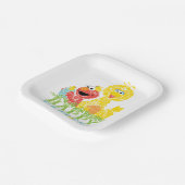 ハッピーイースターフロムエルモ&ビッグバード ペーパープレート (傾斜あり)