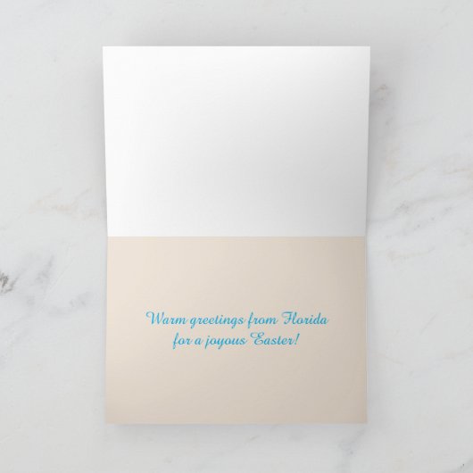 ハッピーイースターフロリダトロピカルビーチ沿岸 シーズンカード (内部)
