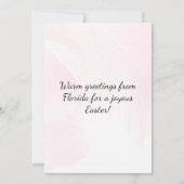 ハッピーイースターフロリダフラミンゴバニー耳 シーズンカード (裏面)