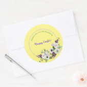 ハッピーイースターフローラすべての恵み ラウンドシール (封筒)