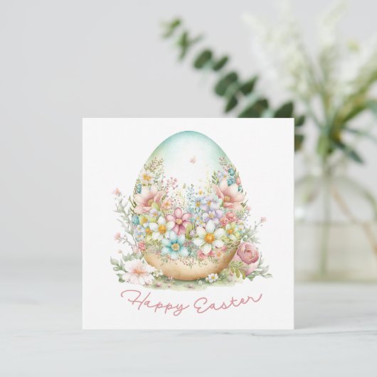 ハッピーイースターフローライースターエッグ カード (スタンド正面)
