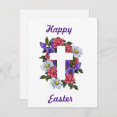 ハッピーイースターフローラクロスカード シーズンカード (正面/裏面)