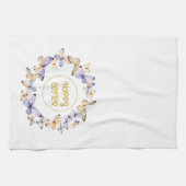 ハッピーイースターフローラバタフライリースキッチントーウ キッチンタオル (横)