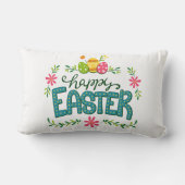 ハッピーイースターフローラフラワーズイースターエッグス ランバークッション (裏面)