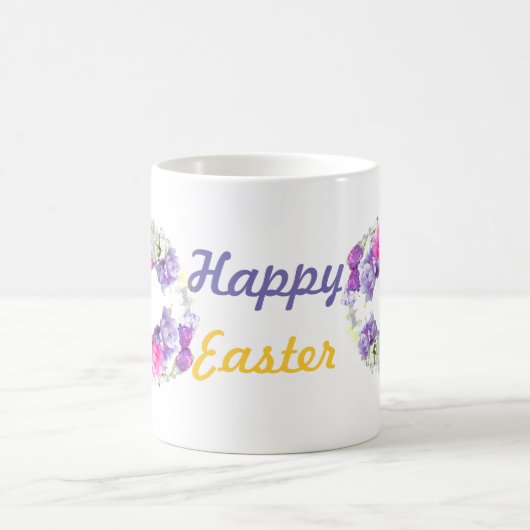 ハッピーイースターフローラリースマグカップ コーヒーマグカップ (中央)