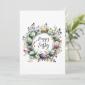 ハッピーイースターフローラ春リースモノグラム シーズンカード (スタンド正面)