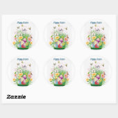 ハッピーイースターフローラ ラウンドシール (シート)