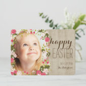 ハッピーイースターフローラ | Linenフォトグリーティングカード シーズンカード (スタンド正面)