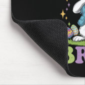 ハッピーイースターブおもしろいービンバニーラビットブロ マウスパッド (コーナー)