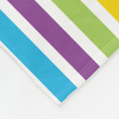 ハッピーイースターブラック子猫 カラフル フリースブランケット (角)