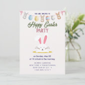 ハッピーイースターブランチ&エッグ狩り招待状 招待状 (スタンド正面)