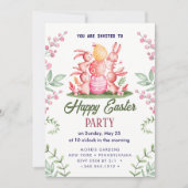 ハッピーイースターブランチ&エッグ狩り 招待状 (正面)