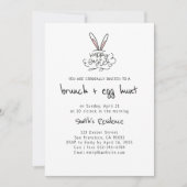 ハッピーイースターブランチ&エッグ狩り 招待状 (正面)