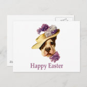 ハッピーイースターブルドッグ シーズンポストカード (正面/裏面)