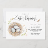 ハッピーイースターブルンチウォーター色 招待状 (正面)