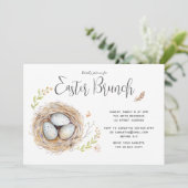 ハッピーイースターブルンチウォーター色 招待状 (スタンド正面)