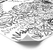 ハッピーイースターブンニエッグ狩りアートプリント ポスター (角)