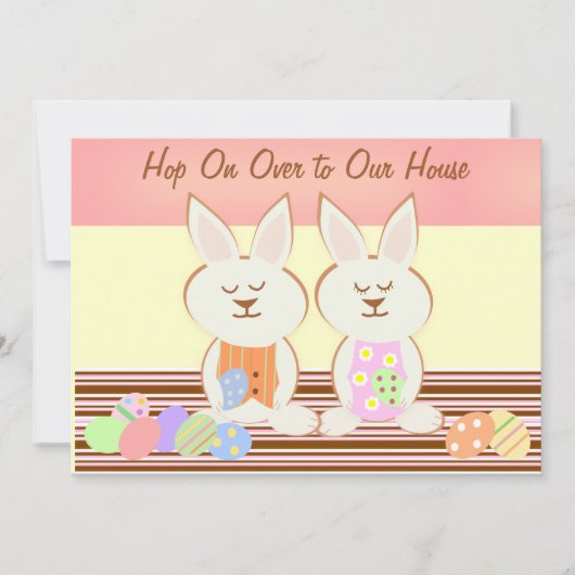 ハッピーイースターブンニースルンチョン招待状 招待状 (正面)