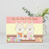 ハッピーイースターブンニースルンチョン招待状 招待状 (スタンド正面)