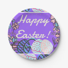 ハッピーイースタープレート ペーパープレート