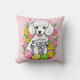ハッピーイースタープードル クッション
