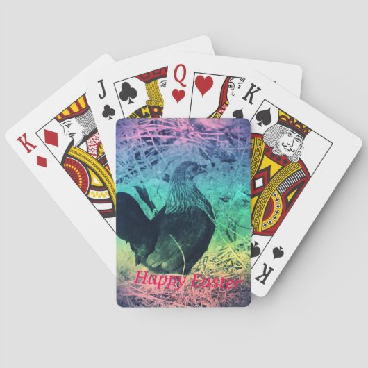 ハッピーイースターヘン トランプ (裏面)