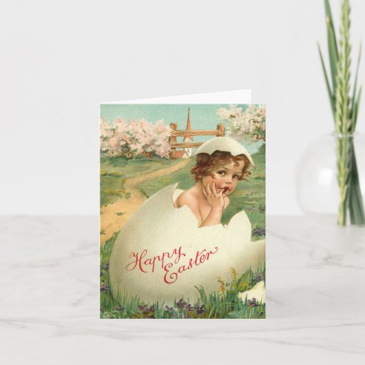 ハッピーイースターベビーヴィンテージ シーズンカード (正面)