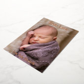 ハッピーイースターベビー発表 箔招待状 (回転した状態)