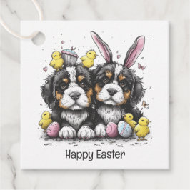 ハッピーイースターベルネーズマウンテンドッグ フェイバータグ