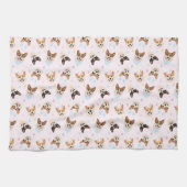 ハッピーイースターペンブロークウェルシュコーギードッグ キッチンタオル (横)