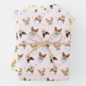 ハッピーイースターペンブロークウェルシュコーギードッグ ラッピングペーパーシート (インサイチュ)