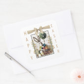 ハッピーイースターホリデイスティッカーズスクエア スクエアシール (封筒)