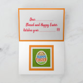 ハッピーイースターホリデーバニーフローラホリデーカード シーズンカード (内部)