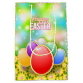 ハッピーイースターホリデーバニーフローラ ミディアムペーパーバッグ (裏面)