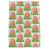 ハッピーイースターホリデーバニーフローラ ミディアムペーパーバッグ (裏面)