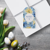 ハッピーイースターホリデーフローラ宗教十字名 ギフトタグ