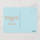 ハッピーイースターホームジャイアントイースターエッグデイジー ポストカード (裏面)