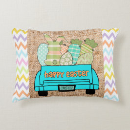 ハッピーイースターホームデコール装飾用クッション アクセントクッション