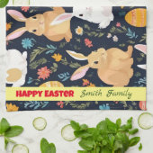 ハッピーイースターボホバニーコレクション キッチンタオル (折り畳み)