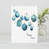 ハッピーイースターボンディブルー水玉模様イースターエッグ シーズンカード (スタンド正面)