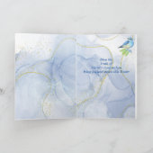 ハッピーイースターマウンテンブルーバードキリスト シーズンカード (内部)