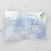 ハッピーイースターマウンテンブルーバードホリデーカード シーズンカード (内部)