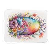 ハッピーイースターマグネットと復活祭の卵とブンニー マグネット (横)