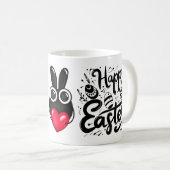 ハッピーイースターマグ祝:春と喜び コーヒーマグカップ (正面右)