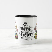 ハッピーイースターマグ祝:春と喜び マグカップ (中央)